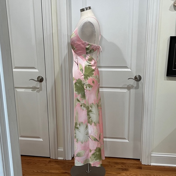 Abercombie & Fitch Julia Slip Tie-Back Maxi Dress in Light Pink NEW w/out tags - Picture 7 of 12